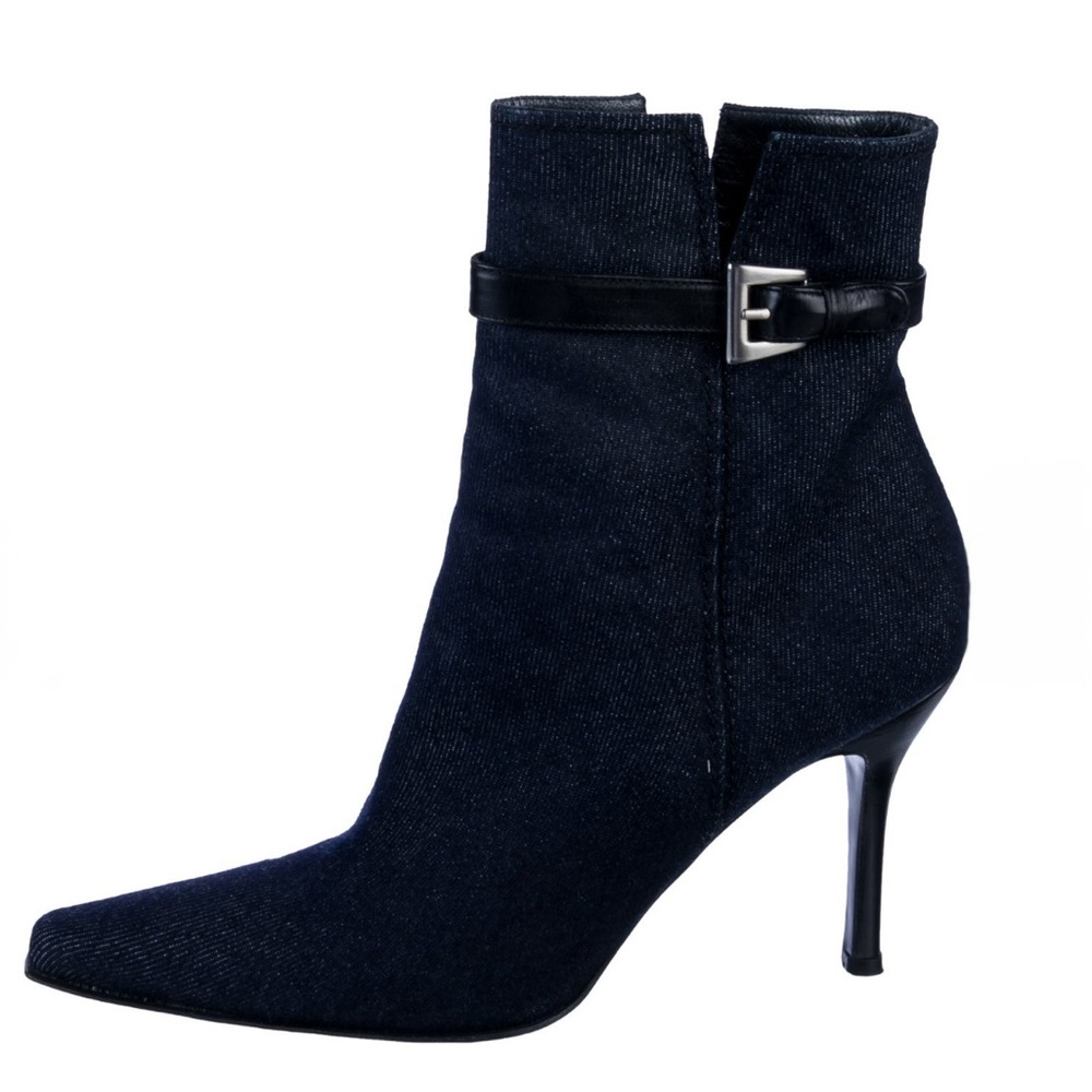 Stuart Weitzman Denim High Heel Ankle Boots
